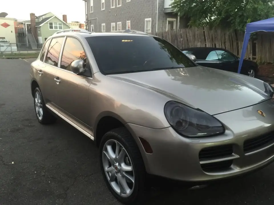 Freshly tinted car windows